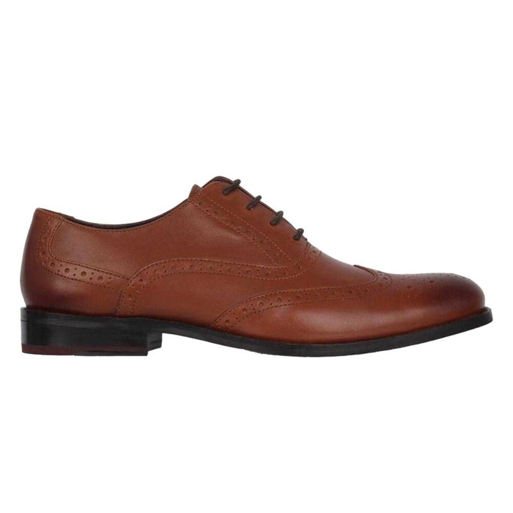 Firetrap Mens Spencer Leather Shoes / Tan